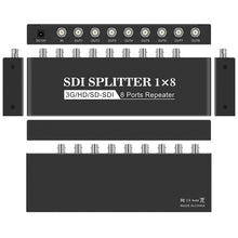 Load image into Gallery viewer, 1 In 8 Out SD-SDI / HD-SDI / 3G-SDI Distribution Amplifier Video SDI Splitter, 1 In 8 Out