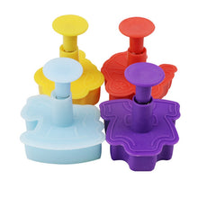 Load image into Gallery viewer, 4 in 1 3D Baby Series Biscuit Mold Fondant Pressing Tools, Random Color Delivery, 4 in 1  3D Baby Series