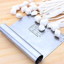 Load image into Gallery viewer, Home Durable Stainless Steel with Scale Section Noodle Cutter Baking Tools, Noodle Cutter (Silver)
