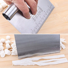 Load image into Gallery viewer, Home Durable Stainless Steel with Scale Section Noodle Cutter Baking Tools, Noodle Cutter (Silver)