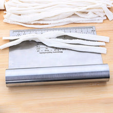 Load image into Gallery viewer, Home Durable Stainless Steel with Scale Section Noodle Cutter Baking Tools, Noodle Cutter (Silver)