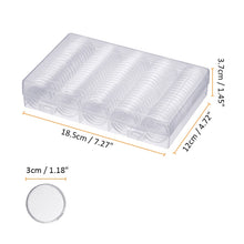 Load image into Gallery viewer, Coin Capsules 100 x 30mm Round Boxes Commemorative Coin Protection Box, 2pcs 30mm