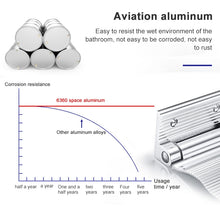 Load image into Gallery viewer, Wall Mounted Aluminium Alloy Bathroom Shower Foot Rest Footstool
