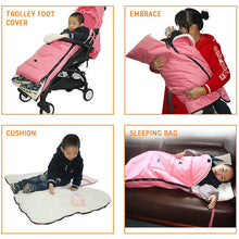 Load image into Gallery viewer, Baby Stroller Sleeping Bag Autumn and Winter Windproof Warm Foot Cover Baby Stroller