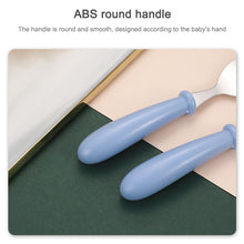 Load image into Gallery viewer, 3 PCS/ Set 304 Stainless Steel Spoon and Fork Box Cute Baby Kindergarten Tableware Set