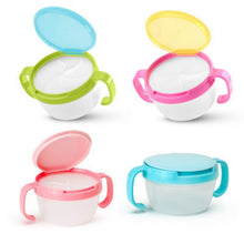 Load image into Gallery viewer, Baby Products Anti-sprinkling Design Baby Double Handle Biscuit Small Bowl Snack Cup
