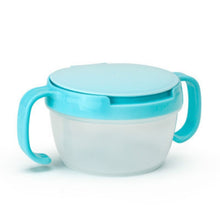 Load image into Gallery viewer, Baby Products Anti-sprinkling Design Baby Double Handle Biscuit Small Bowl Snack Cup