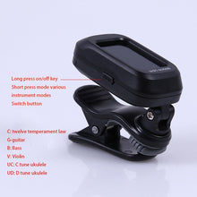 Load image into Gallery viewer, Little Angel WST-2058B Guitar Capo Electronic Tuner, 5×3.7×2.7cm