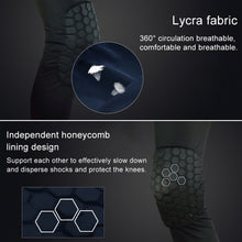 Load image into Gallery viewer, Long Sports Anti-collision Anti-fall Breathable Honeycomb Knee Pads