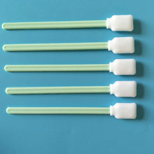 Load image into Gallery viewer, 100 Sticks Inkjet Sponge Flat Head Cleaning Wipe Industrial Rod, 13cm