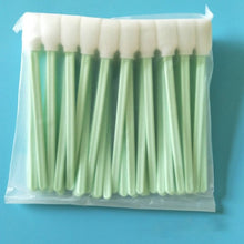 Load image into Gallery viewer, 100 Sticks Inkjet Sponge Flat Head Cleaning Wipe Industrial Rod, 13cm