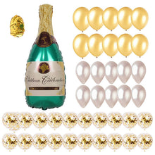 Load image into Gallery viewer, Champagne Bottle Aluminum Foil Balloon Set Wedding Party Cocktail Party Decoration Balloon, Champagne Bottle Decoration Balloon