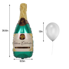 Load image into Gallery viewer, Champagne Bottle Aluminum Foil Balloon Set Wedding Party Cocktail Party Decoration Balloon, Champagne Bottle Decoration Balloon