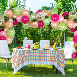 Flamingo Turtle Leaf Decoration Balloon Set Latex Balloon Party Decoration Set, Flamingo Turtle Leaf Decoration Balloon