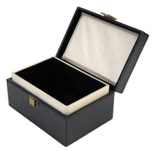 Load image into Gallery viewer, Mobile Phone Signal Anti-jamming Flip PU Gift Box Safe and Secure Anti-theft Shielding Box, Black