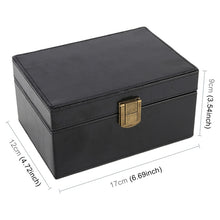 Load image into Gallery viewer, Mobile Phone Signal Anti-jamming Flip PU Gift Box Safe and Secure Anti-theft Shielding Box, Black