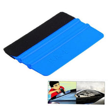 Load image into Gallery viewer, 5pcs Felt Scraper Plastic Film Scraper Car Foil Cleaning Tools, 10×7cm Blue Felt Scraper