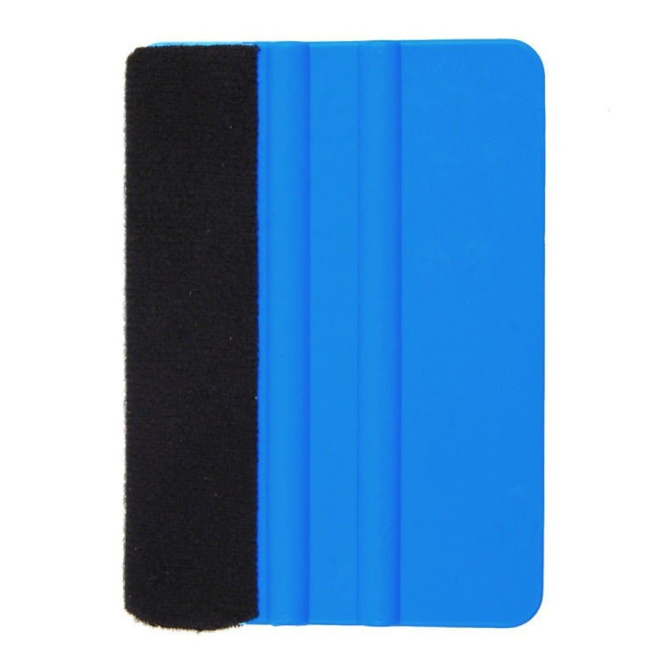 5pcs Felt Scraper Plastic Film Scraper Car Foil Cleaning Tools, 10×7cm Blue Felt Scraper