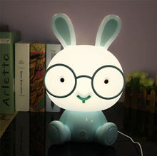 Load image into Gallery viewer, Fashion Cute Cartoon Rabbit LED 3-modes Dimming Touch Control Bedside Lamp, US Plug