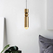 Load image into Gallery viewer, Bar Counter Modern Restaurant Bedroom Bedside Creative Personality Simple Small Chandelier, Single Head Black, Single Head Brass, Single Head Silver, Three-head Combination Black, Three-head Combination Brass, Three-head Combination Sliver