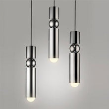 Load image into Gallery viewer, Bar Counter Modern Restaurant Bedroom Bedside Creative Personality Simple Small Chandelier, Single Head Black, Single Head Brass, Single Head Silver, Three-head Combination Black, Three-head Combination Brass, Three-head Combination Sliver