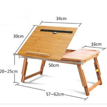 Load image into Gallery viewer, Nanzhu Folding Computer Table Bed Card Slot Laptop Table Simple Lazy Lift Computer Desk, Small 50cm, Medium 54cm, Large 72cm