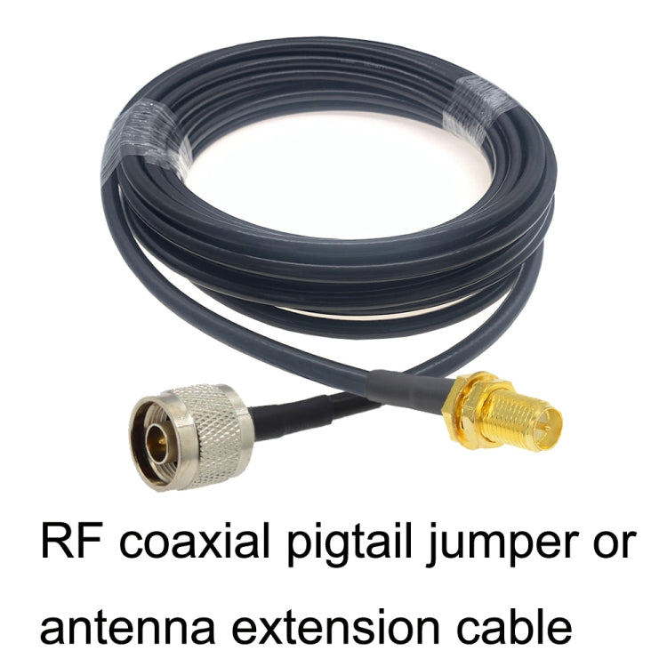 RP-SMA Female To N Male RG58 Coaxial Adapter Cable, RP-SMA Female To N Male 0.5m, RP-SMA Female To N Male 1m, RP-SMA Female To N Male 1.5m, RP-SMA Female To N Male 3m, RP-SMA Female To N Male 5m, RP-SMA Female To N Male 10m