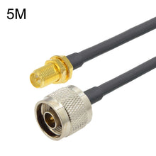 Load image into Gallery viewer, RP-SMA Female To N Male RG58 Coaxial Adapter Cable, RP-SMA Female To N Male 0.5m, RP-SMA Female To N Male 1m, RP-SMA Female To N Male 1.5m, RP-SMA Female To N Male 3m, RP-SMA Female To N Male 5m, RP-SMA Female To N Male 10m