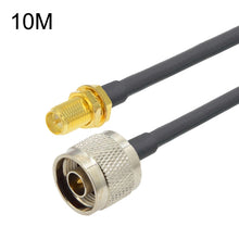 Load image into Gallery viewer, RP-SMA Female To N Male RG58 Coaxial Adapter Cable, RP-SMA Female To N Male 0.5m, RP-SMA Female To N Male 1m, RP-SMA Female To N Male 1.5m, RP-SMA Female To N Male 3m, RP-SMA Female To N Male 5m, RP-SMA Female To N Male 10m