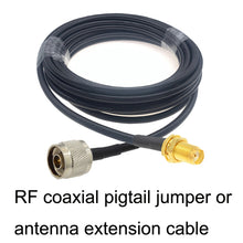 Load image into Gallery viewer, SMA Female To N Male RG58 Coaxial Adapter Cable, SMA Female To N Male 0.5m, SMA Female To N Male 1m, SMA Female To N Male 1.5m, SMA Female To N Male 3m, SMA Female To N Male 5m, SMA Female To N Male 10m