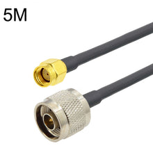 Load image into Gallery viewer, RP-SMA Male to N Male RG58 Coaxial Adapter Cable, RP-SMA Male to N Male 0.5m, RP-SMA Male to N Male 1m, RP-SMA Male to N Male 1.5m, RP-SMA Male to N Male 3m, RP-SMA Male to N Male 5m, RP-SMA Male to N Male10m