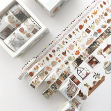 Load image into Gallery viewer, 8 Roll / Box Paper Tape Basic Handbook Material Set Small Fresh Girl DIY Decorative Tape Antique Hand Account Sticker, (Life, Green, Blue Rhythm, Dream Love, Fruity Time, Dreamland
