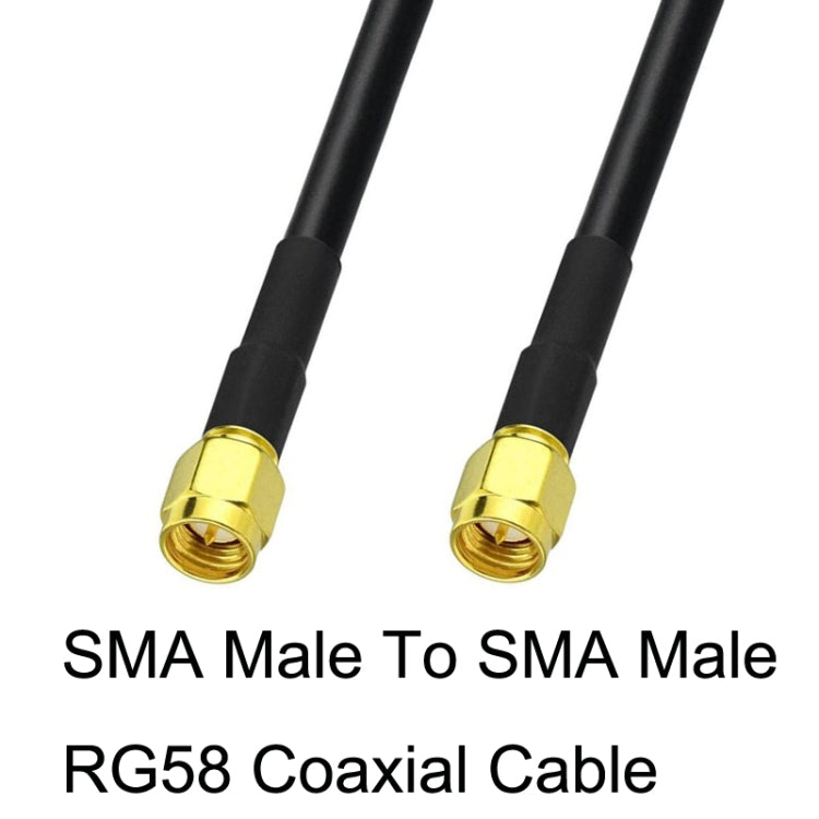 SMA Male To SMA Male RG58 Coaxial Adapter Cable, SMA Male To SMA Male 0.5m, SMA Male To SMA Male 1m, SMA Male To SMA Male 1.5m, SMA Male To SMA Male 3m, SMA Male To SMA Male 5m, SMA Male To SMA Male 10m