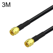 Load image into Gallery viewer, SMA Male To SMA Male RG58 Coaxial Adapter Cable, SMA Male To SMA Male 0.5m, SMA Male To SMA Male 1m, SMA Male To SMA Male 1.5m, SMA Male To SMA Male 3m, SMA Male To SMA Male 5m, SMA Male To SMA Male 10m