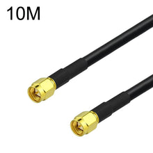 Load image into Gallery viewer, SMA Male To SMA Male RG58 Coaxial Adapter Cable, SMA Male To SMA Male 0.5m, SMA Male To SMA Male 1m, SMA Male To SMA Male 1.5m, SMA Male To SMA Male 3m, SMA Male To SMA Male 5m, SMA Male To SMA Male 10m