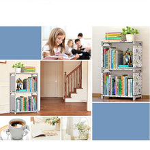 Load image into Gallery viewer, Plastic Steel Tube Multifunctional Combination Holder Student Books Shelf Floor Storage Rack