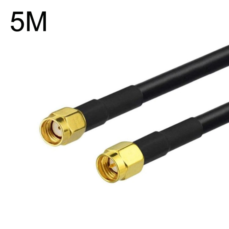 SMA Male To RP-SMA Male RG58 Coaxial Adapter Cable, SMA Male To RP-SMA Male 0.5m, SMA Male To RP-SMA Male 1m, SMA Male To RP-SMA Male 1.5m, SMA Male To RP-SMA Male 3m, SMA Male To RP-SMA Male 5m, SMA Male To RP-SMA Male 10m