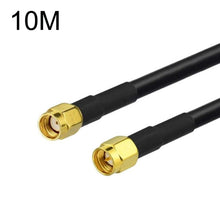 Load image into Gallery viewer, SMA Male To RP-SMA Male RG58 Coaxial Adapter Cable, SMA Male To RP-SMA Male 0.5m, SMA Male To RP-SMA Male 1m, SMA Male To RP-SMA Male 1.5m, SMA Male To RP-SMA Male 3m, SMA Male To RP-SMA Male 5m, SMA Male To RP-SMA Male 10m