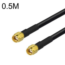 Load image into Gallery viewer, RP-SMA Male To RP-SMA Male RG58 Coaxial Adapter Cable, RP-SMA Male To RP-SMA Male 0.5m, RP-SMA Male To RP-SMA Male 1m, RP-SMA Male To RP-SMA Male 1.5m, RP-SMA Male To RP-SMA Male 3m, RP-SMA Male To RP-SMA Male 5m, RP-SMA Male To RP-SMA Male 10m