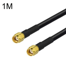 Load image into Gallery viewer, RP-SMA Male To RP-SMA Male RG58 Coaxial Adapter Cable, RP-SMA Male To RP-SMA Male 0.5m, RP-SMA Male To RP-SMA Male 1m, RP-SMA Male To RP-SMA Male 1.5m, RP-SMA Male To RP-SMA Male 3m, RP-SMA Male To RP-SMA Male 5m, RP-SMA Male To RP-SMA Male 10m