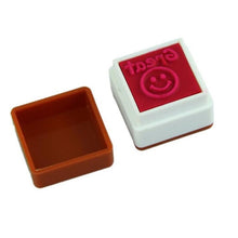 Load image into Gallery viewer, 24 PCS / Box Teacher Comments Cartoon Plastic Square Stamps Colorful Pattern Children Toy Stamps, Square Stamps