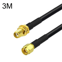 Load image into Gallery viewer, SMA Male To SMA Female RG58 Coaxial Adapter Cable, SMA Male To SMA Female 0.5m, SMA Male To SMA Female 1m, SMA Male To SMA Female 1.5m, SMA Male To SMA Female 3m, SMA Male To SMA Female 5m, SMA Male To SMA Female 10m