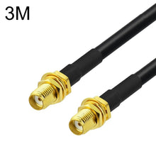 Load image into Gallery viewer, SMA Male To SMA Male RG58 Coaxial Adapter Cable, SMA Female To SMA Female 0.5m, SMA Female To SMA Female 1m, SMA Female To SMA Female 1.5m, SMA Female To SMA Female 3m, SMA Female To SMA Female 5m, SMA Female To SMA Female 10m