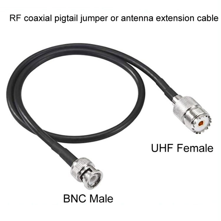 BNC Male To UHF Female RG58 Coaxial Adapter Cable, 0.5m, 1m, 1.5m, 3m, 5m, 10m