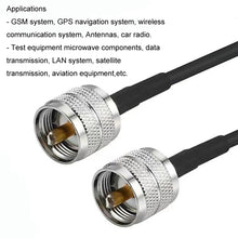 Load image into Gallery viewer, UHF Male To UHF Male RG58 Coaxial Adapter Cable, 0.5m, 1m, 1.5m, 3m, 5m, 10m
