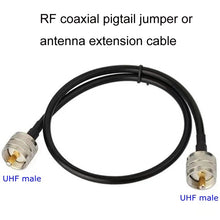 Load image into Gallery viewer, UHF Male To UHF Male RG58 Coaxial Adapter Cable, 0.5m, 1m, 1.5m, 3m, 5m, 10m