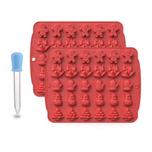 Load image into Gallery viewer, Christmas Supplies Drop Glue Mold Cake Barbecue Baking Tool, Green, Red, Chocolate