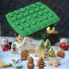 Load image into Gallery viewer, Christmas Supplies Drop Glue Mold Cake Barbecue Baking Tool, Green, Red, Chocolate