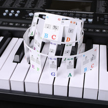 Load image into Gallery viewer, Children Beginner Piano Keyboard Color Stickers Musical Instrument Accessories, Imitation Piano Keys 61 Keys, Piano Keys 61 keys, Piano Keys 88 keys
