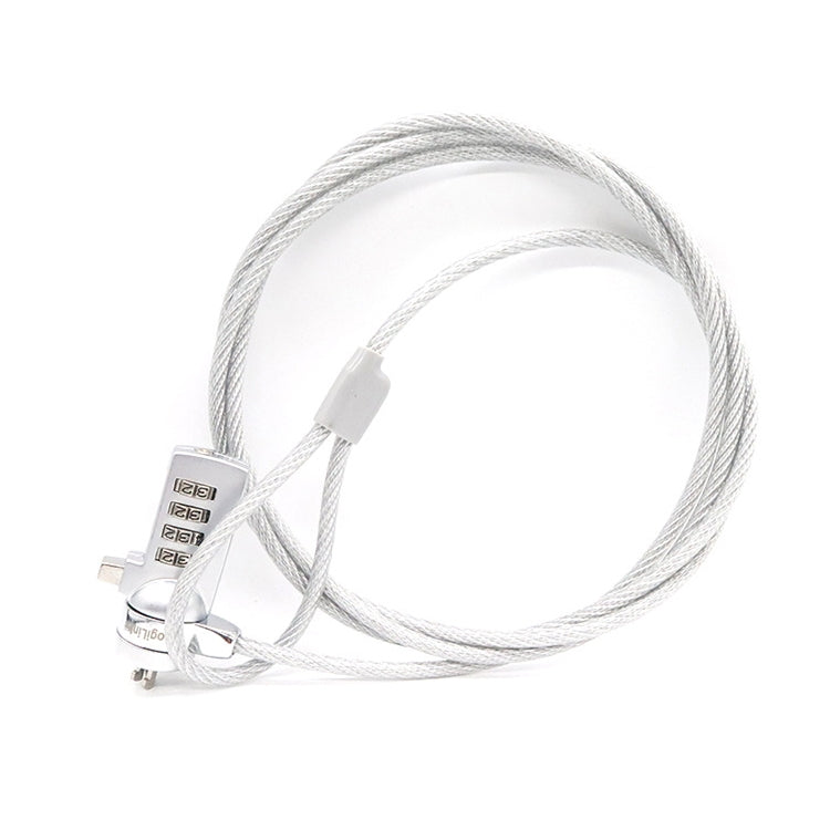Four Digit Computer Lock Notebook Universal Anti-theft Password Lock, Diameter 3.5 mm Length 1.2 m, Diameter 3.5 mm Length 1.5 m, Diameter 3.5 mm Length 1.8 m